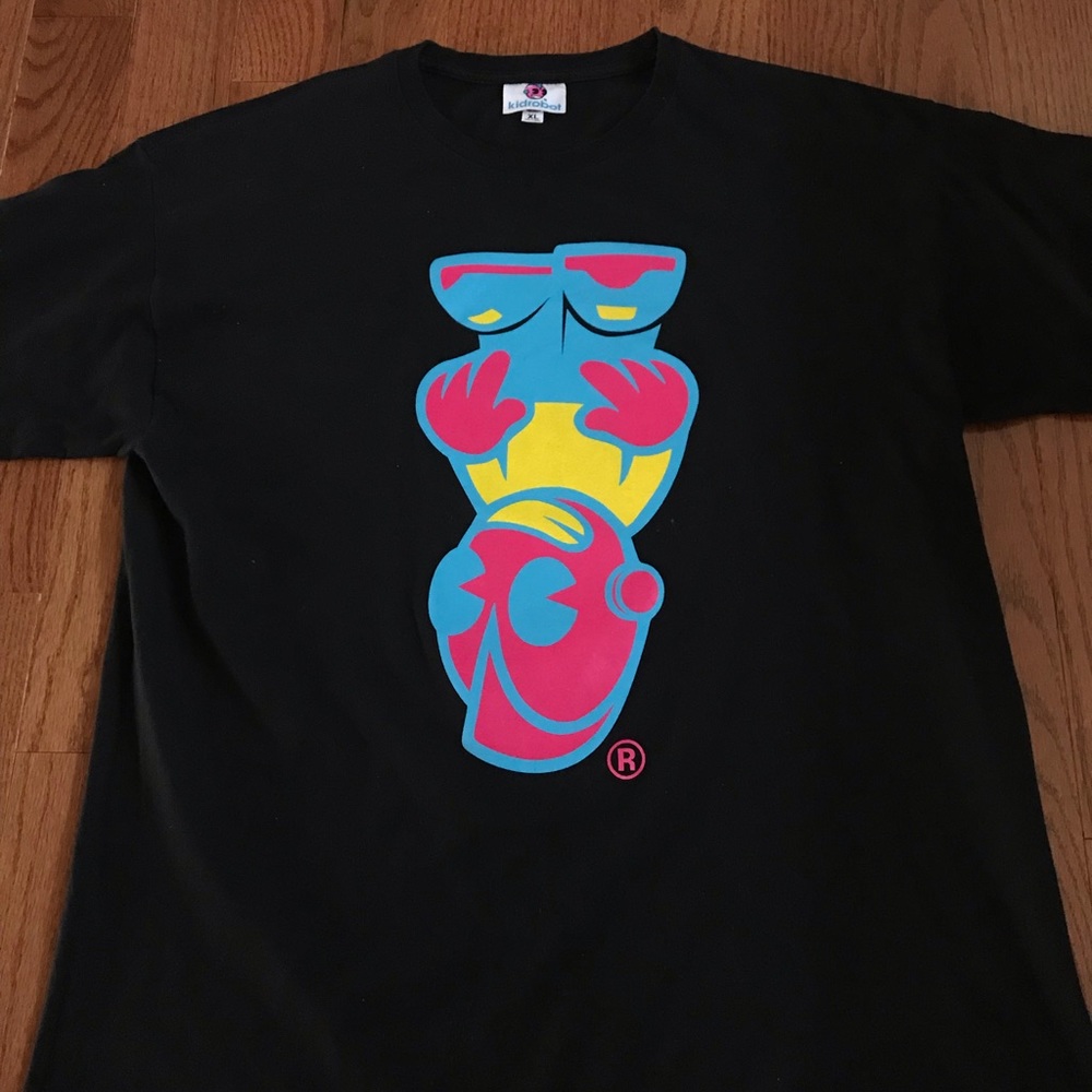 Kidrobot Multi Color Upside down Logo T
